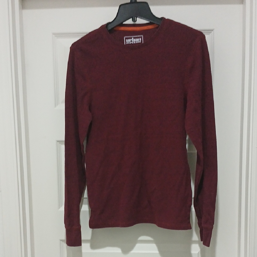 ⁶Men's Urban pipeline Deep Raspberry Red Long Sleeve Tee